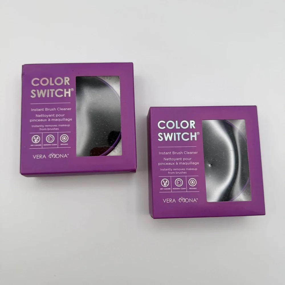 Vera Mona Color Switch Instant Brush Cleaner‎ 2-Pack Makeup Brush Cleaner Set